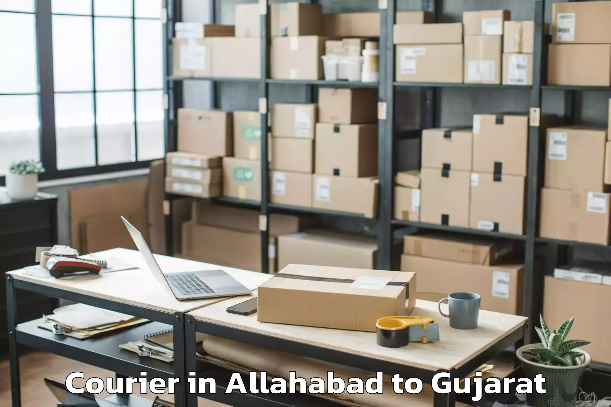 Book Allahabad to Balasinor Courier